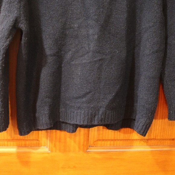 Cynthia Cynthia Steffe Black Cardigan Pocket Beaded Sweater Wool Blend LG - Picture 6 of 14